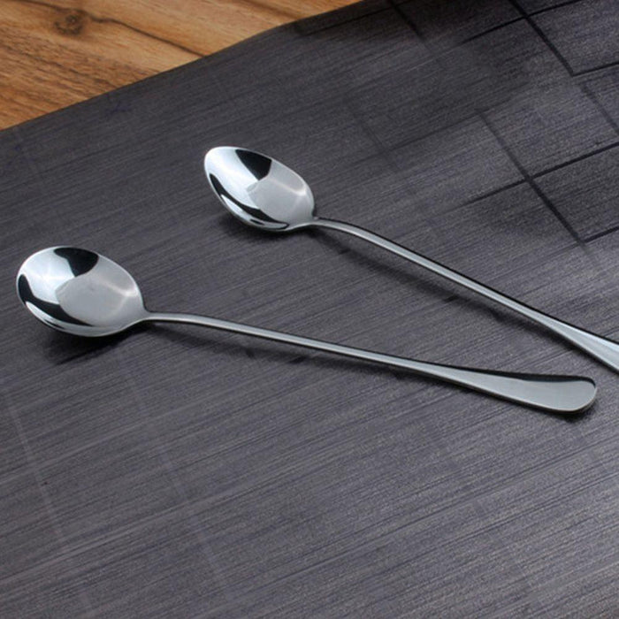 Vibrant Stainless Steel Teaspoon Set - Elegant Kitchen Essential