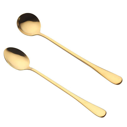 Colorful Stainless Steel Teaspoon Set - Stylish Dining Accessory