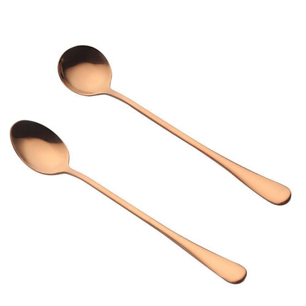 Colorful Stainless Steel Teaspoon Set - Stylish Dining Accessory