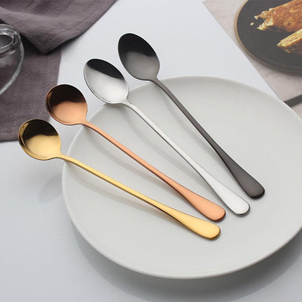 Colorful Stainless Steel Teaspoon Set - Stylish Dining Accessory