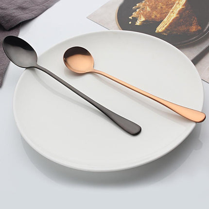 Colorful Stainless Steel Teaspoon Set - Stylish Dining Accessory