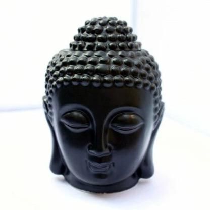 Buddha Head Ceramic Aromatherapy Oil Burner - Serene and Versatile
