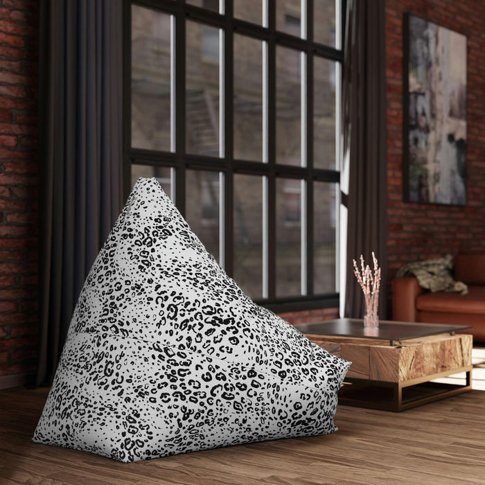 Premium Personalized Leopard Print Bean Bag Chair Slipcover - Durable and Customized