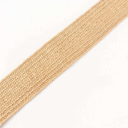 Chic Braided Waist Belt with Textured Design