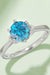 Elegant Platinum-Plated 1 Carat Moissanite Sterling Silver Ring - Certified Luxurious Jewelry