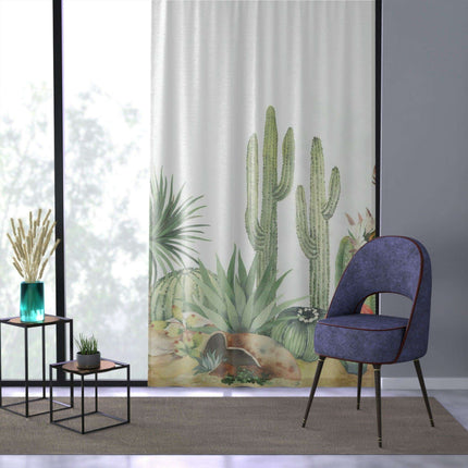 Personalized Cactus-Inspired Photo Curtains for Distinctive Home Styling