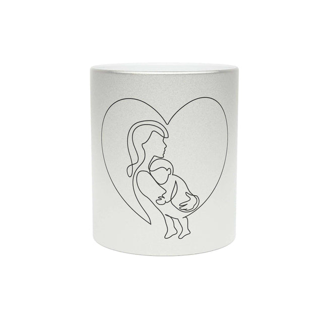 Luxurious Ceramic Coffee Mug Set with Metallic Finish Options