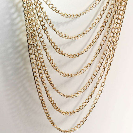 Sleek Chain-Embellished Faux Leather Waist Belt