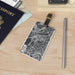 Elite Travel Companion: Modern Acrylic Luggage Tag for Stylish Journeys