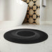 Optical Illusion Abstract Round Polyester Bathroom Rug
