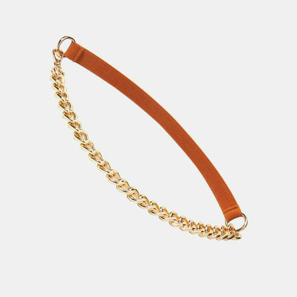 Elegant Allure: The Alloy Chain Elastic Belt for Any Occasion