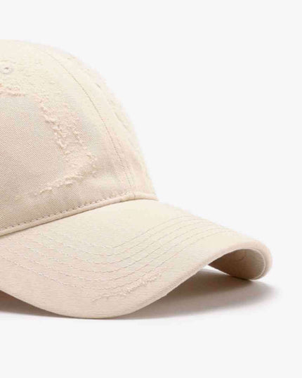 Trendy Distressed Cotton Adjustable Baseball Cap for Urban Style