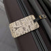 Elegant Wanderlust: Customized Luggage Tag Set with Leather Straps