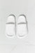 White Open Toe Rubber Slides: Effortless Style and Comfort by MMShoes Arms Around Me