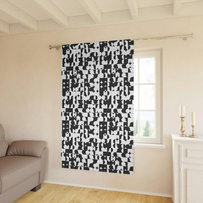 Elite Maison Contemporary Blackout Window Curtains | 50" x 84" Polyester Panels