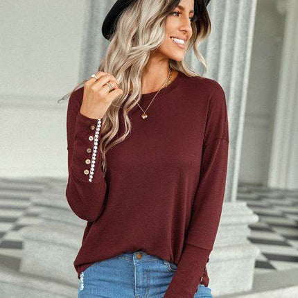 Trendy Drop Shoulder Top - Essential Casual Wear for Women
