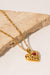 Golden Heart Pendant Necklace - Elegant 18K Gold-Plated Stainless Steel Beauty