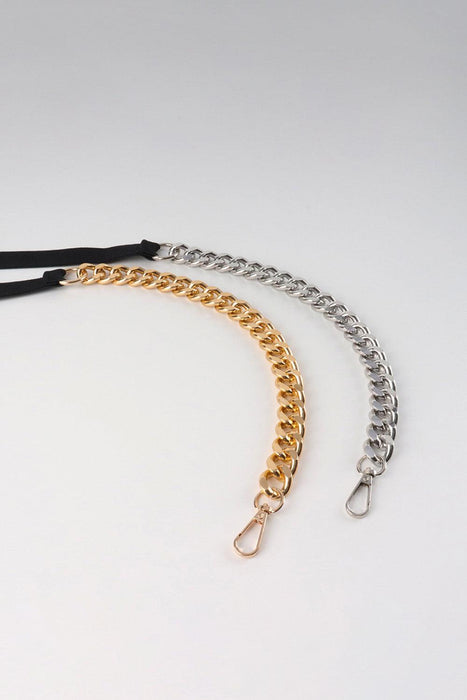 Elevate Your Look with the Half Alloy Chain Elastic Belt