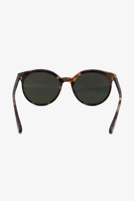 Fashionable Tortoiseshell Round Sunglasses with UV400 Protection