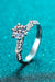 Elegant Geometric Moissanite Ring in 925 Sterling Silver - Exquisite Beauty and Timeless Elegance