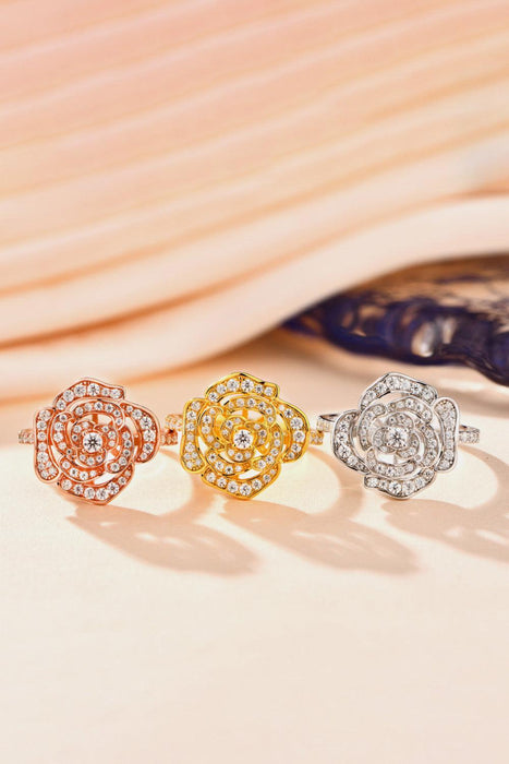 Ethereal Moissanite Blossom Ring: A Timeless Symbol of Love