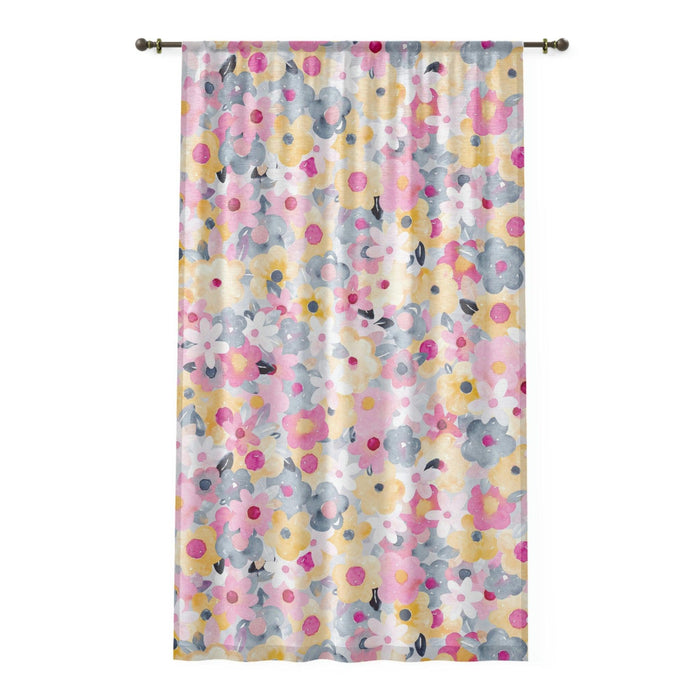 Personalized Elite Floral Print Window Drapes for Home Decor