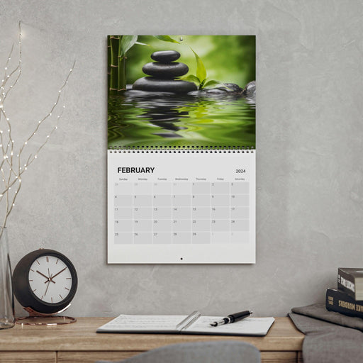 Maison d'Elite Zen Calendar (2024) - Wall Calendar with Large Images-Calendar-Printify-10.8" x 8.4"-Semi Glossy-Très Elite