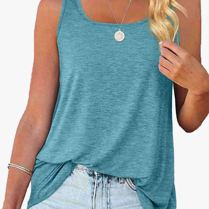Stylish Curved Hem Square Neck Tank: Your Go-To Wardrobe Essential