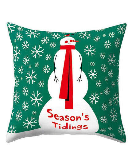 Whimsical Holiday Cartoon Pillow Cover for Festive Home Styling