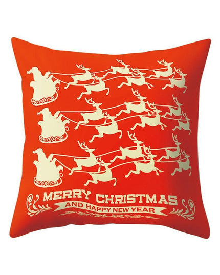 Whimsical Holiday Cartoon Pillow Cover for Festive Home Styling