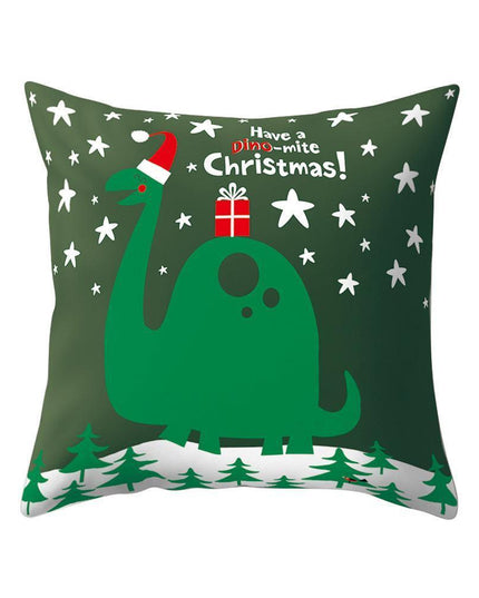 Whimsical Holiday Cartoon Pillow Cover for Festive Home Styling