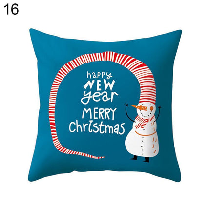 Whimsical Holiday Cartoon Pillow Cover for Festive Home Styling