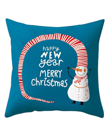 Whimsical Holiday Cartoon Pillow Cover for Festive Home Styling