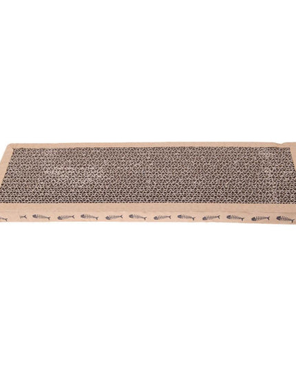 Interactive Cat Scratch Pad with Mouse/Fish Design and Cozy Bed Feature
