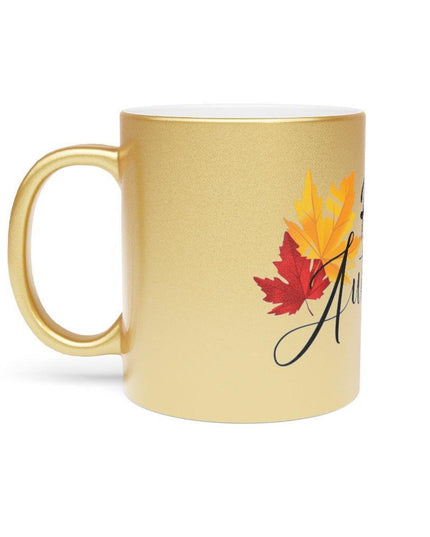 Elegant Metallic Ceramic Mug in Stunning Gold or Silver