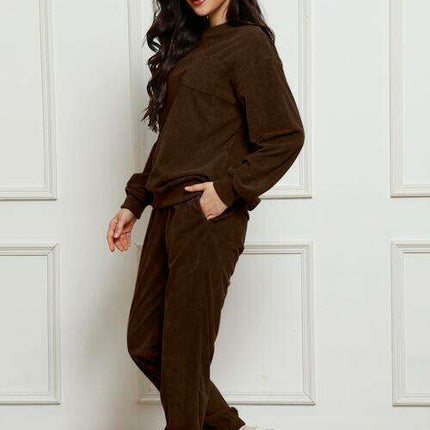 Ultra-Comfortable Crewneck Sweater and Jogger Set
