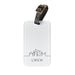 London Elite Acrylic Luggage Tag with Adjustable Leather Strap