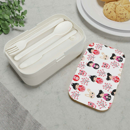 Personalized Premium Gourmet Bento Box with Chic Wooden Cover