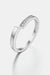 Elegant Plated Moissanite Sterling Silver Ring with Versatile Design
