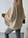 Snuggly Ribbed Oversized Cardigan with Relaxed Sleeves