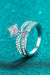 Regal Splendor: 925 Sterling Silver Moissanite Zircon Ring