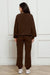 Cozy Lounge Ensemble Featuring Crew Neck Sweater and Jogger Trousers