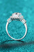 Shimmering Elegance: Luxurious 2 Carat Moissanite Sterling Silver Ring