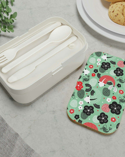 Custom Elegant Wooden Lid Bento Box with Innovative Food Dividers