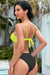 Chic Contrast Cutout Bikini Set with Tie Back Styling