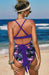 Sultry Cross Print High-Waist One Piece Swimsuit for Women