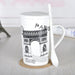 Elegant European Style Ceramic Coffee Mugs and Teacups 430ml