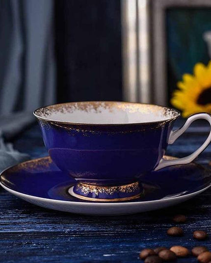 Elegant Bone China Tea Cup Set: Premium 200ML Ceramic Drinkware for Sophisticated Sipping