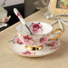 Elegant 200ML Bone Porcelain Cup and Saucer Drinkware Set
