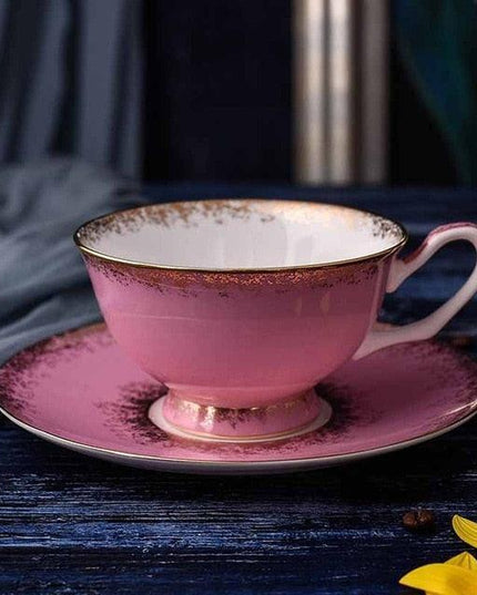 Elegant Bone China Tea Cup Set: Premium 200ML Ceramic Drinkware for Sophisticated Sipping